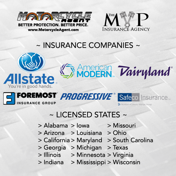 The MVP Insurance Agency &amp; MotorcycleAgent.com's Licenses and Appointments